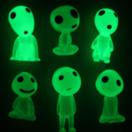Glow in the dark tree elves toy