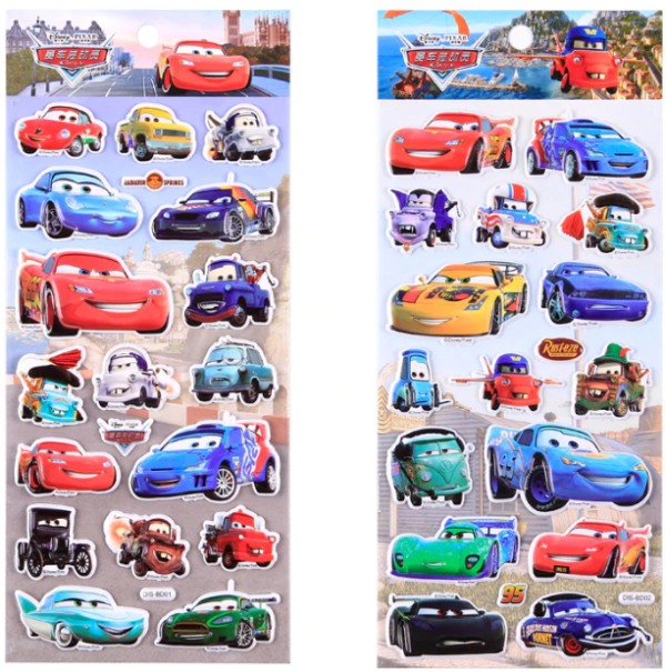 Disney Cars Stickers for kids ملصقات السيارات من ديزني - Zaras Universe