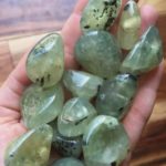Natural Prehnite tumbled  حجر البرينايت الطبيعي