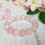 Natural Rose Quartz bracelet سواره حجر روز كوارتز الطبيعي
