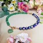 Natural Green Aventurine Choker  جوكر حجر الافنتورين الاخضر الطبيعي