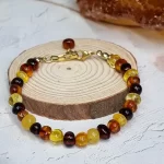 N.Baltic Amber Bracelet سوارة الكهرمان الطبيعي