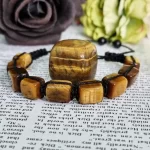Natural Tiger Eye Bracelet سوار حجر عين النمر- التايقر آي